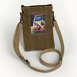 Vintage Addiction Purse Bag Crossbody Hippie Peace Tent Recycled Military Tents